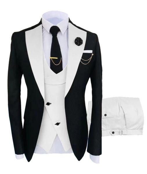 men's suits & blazers 2021wedding for men bridegroom groomsmen man blazer groom tuxedo slim fit formal costume homme 3 pcs trajes de ho, White;black
men's suits & blazers 2021wedding for men bridegroom groomsmen man blazer groom tuxedo slim fit formal costume homme 3 pcs trajes de ho, White;black