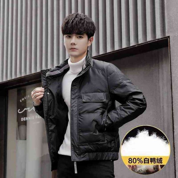 new lightweight down jacket men's short casual versatile windproof autumn and winter thickened stand collar coat, Black
new lightweight down jacket men's short casual versatile windproof autumn and winter thickened stand collar coat, Black