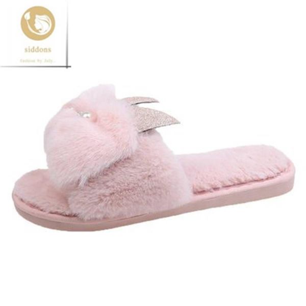 slippers 2021 autumn and winter home cotton female pearl ears warm floor plush, Black
slippers 2021 autumn and winter home cotton female pearl ears warm floor plush, Black