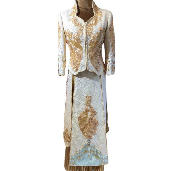 customized xiuhe summer jacquard kimono dragon phoenix gown wedding chinese bride dress toast s, Black
customized xiuhe summer jacquard kimono dragon phoenix gown wedding chinese bride dress toast s, Black