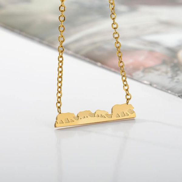 pendant necklaces animal handmade mama bear baby necklace women fashion jewelry stainless steel chain bar pendants mother's day gift, Silver
pendant necklaces animal handmade mama bear baby necklace women fashion jewelry stainless steel chain bar pendants mother's day gift, Silver