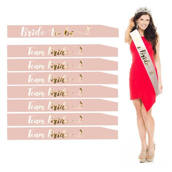 party decoration wedding bridal shower rose gold team bride / to be sash for bachelorette hen night decor supplies
party decoration wedding bridal shower rose gold team bride / to be sash for bachelorette hen night decor supplies