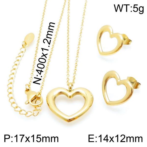 earrings & necklace 3 colors fashion heart stainless steel jewelry pendant sets for women sbjzggbc, Silver
earrings & necklace 3 colors fashion heart stainless steel jewelry pendant sets for women sbjzggbc, Silver