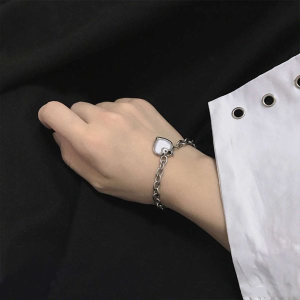 ins harajuku hip hop peach heart personality trend metal love lori bracelet girl, Black
ins harajuku hip hop peach heart personality trend metal love lori bracelet girl, Black