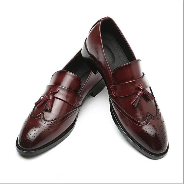 dress shoes brand retro men brogue style party formal wedding flats leather oxfords slip on loafe 1h62, Black
dress shoes brand retro men brogue style party formal wedding flats leather oxfords slip on loafe 1h62, Black