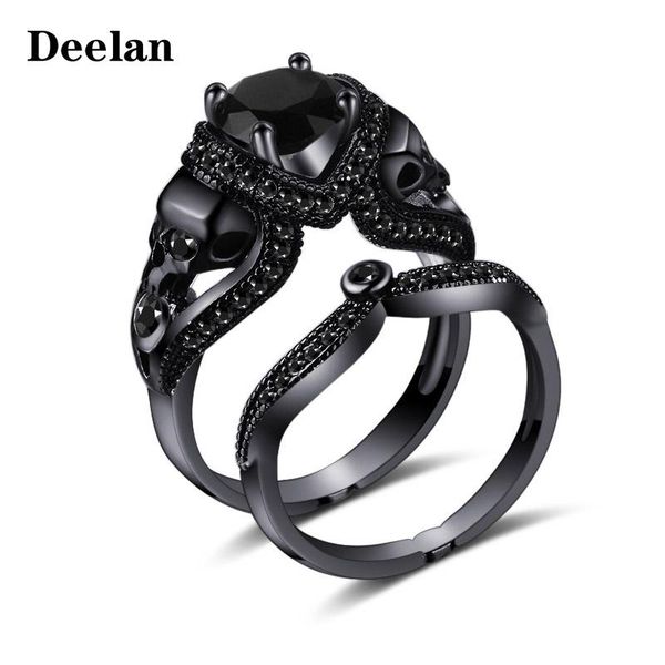 cubic zirconia black elliptical crystal skull rings women men punk style ring wedding jewelry drop cluster, Golden;silver
cubic zirconia black elliptical crystal skull rings women men punk style ring wedding jewelry drop cluster, Golden;silver