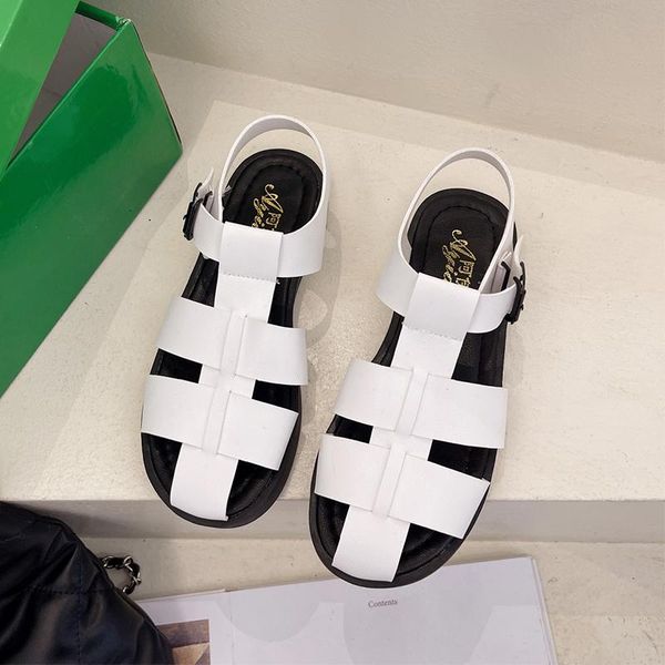 women rome weave sandals 2021 summer casual platform flat shoes black white leather vintage closed toe gladiator
women rome weave sandals 2021 summer casual platform flat shoes black white leather vintage closed toe gladiator