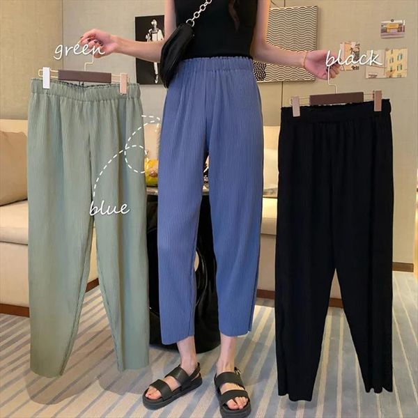 cropped trousers fluid wide leg women pant korean style fashion high waist loose ankle length summer culottes, Black;white
cropped trousers fluid wide leg women pant korean style fashion high waist loose ankle length summer culottes, Black;white