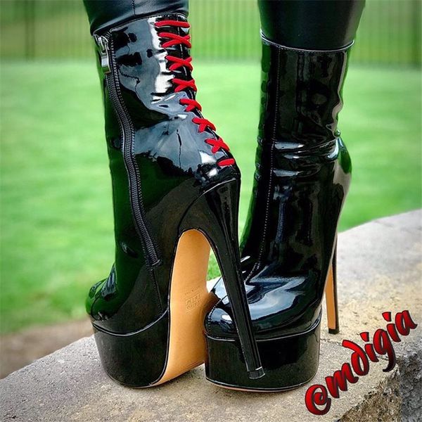 womens rounded 16cm thin high black color toe side zipper slim fashion party ankle boots size plus us5us15
womens rounded 16cm thin high black color toe side zipper slim fashion party ankle boots size plus us5us15