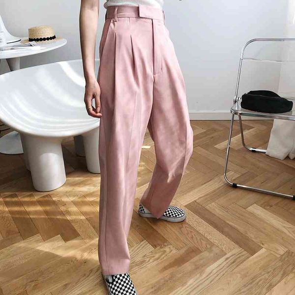 women's pants & capris spring casual high waist pure color stright female trousers outwear pink white wuni, Black;white
women's pants & capris spring casual high waist pure color stright female trousers outwear pink white wuni, Black;white
