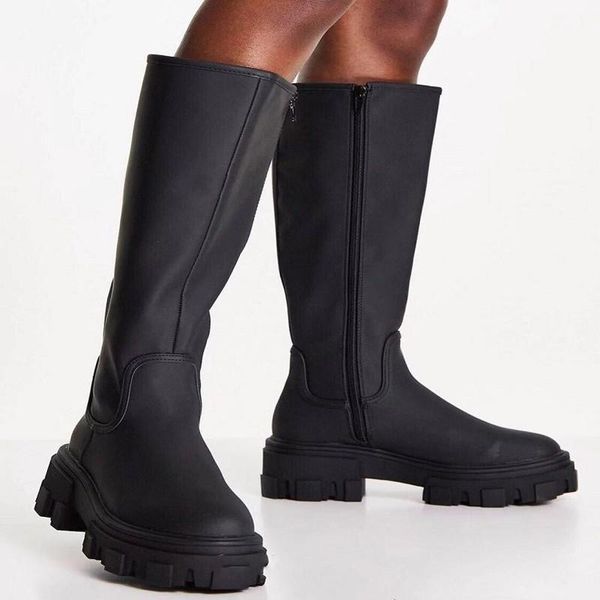 boots 2021 designer knee-high snow winter mid-heel women's warmth fashion oxford thick-soled gladiator motorcycle, Black
boots 2021 designer knee-high snow winter mid-heel women's warmth fashion oxford thick-soled gladiator motorcycle, Black