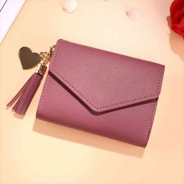 mini tassel women wallet small cute short leather wallets hasp purses portefeuille female purse clutch, Red;black
mini tassel women wallet small cute short leather wallets hasp purses portefeuille female purse clutch, Red;black