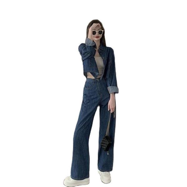 women's two piece pants fashion clothing 2021 autumn denim wide-leg suit, style, western thin street, 2 woman set, White
women's two piece pants fashion clothing 2021 autumn denim wide-leg suit, style, western thin street, 2 woman set, White