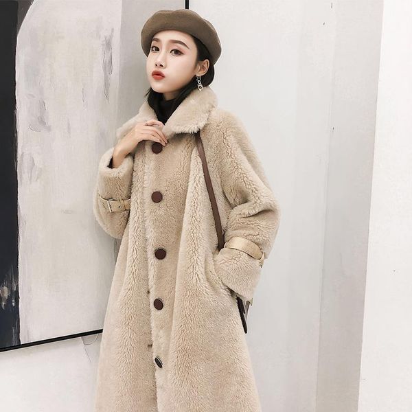 women's fur & faux 100% wool coat korean style woman jacket warm winter clothes women fashion 2021 abrigos mujer invierno pph2924, Black
women's fur & faux 100% wool coat korean style woman jacket warm winter clothes women fashion 2021 abrigos mujer invierno pph2924, Black