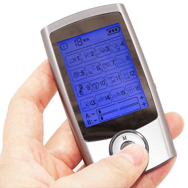 rechargeable 16 modes electronic pulse massager ems tens unit muscle stimulator pain relief therapy with electrode pads electric massagers
rechargeable 16 modes electronic pulse massager ems tens unit muscle stimulator pain relief therapy with electrode pads electric massagers