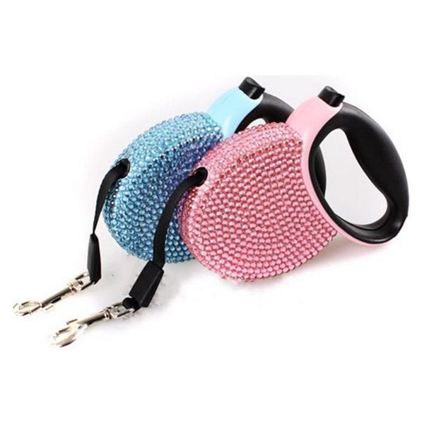 pet retractable leash blue & pink rhinestone bling crystal dog flat lead puppy 3m line collars leashes
pet retractable leash blue & pink rhinestone bling crystal dog flat lead puppy 3m line collars leashes