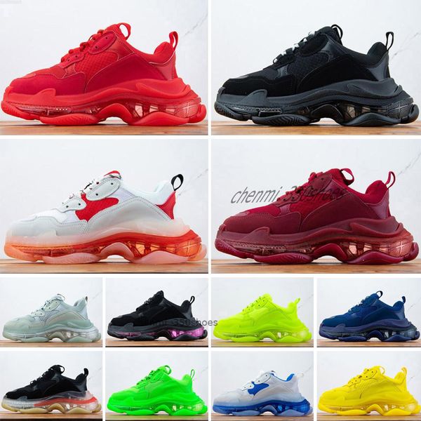 crystal bottoms mens casual shoes paris 17 fw triple s designer fashion vingate multi-color platform chaussures men women sneakers trainers, White;red
crystal bottoms mens casual shoes paris 17 fw triple s designer fashion vingate multi-color platform chaussures men women sneakers trainers, White;red