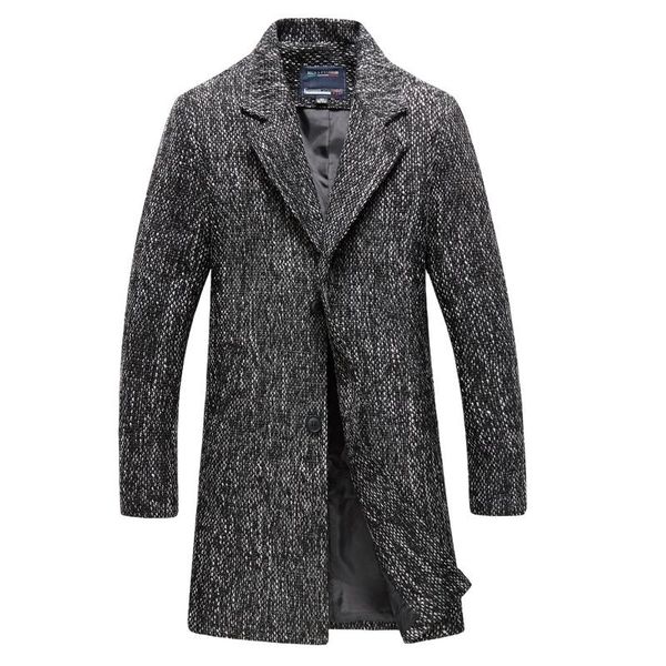 men's wool & blends m-6xl autumn windbreaker mid-length pattern coat warm large size blended, Black
men's wool & blends m-6xl autumn windbreaker mid-length pattern coat warm large size blended, Black