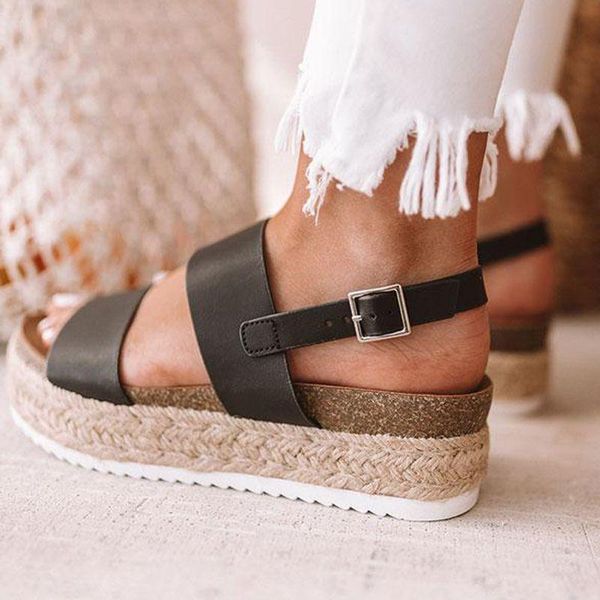 dress shoes platform sandals thick bottom summer leopard pu wedges women female buckle strap casual ladies plus size 35-43, Black
dress shoes platform sandals thick bottom summer leopard pu wedges women female buckle strap casual ladies plus size 35-43, Black