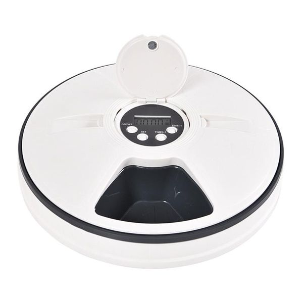 automatic pet dispenser 6-meal dog cat feeding bowl with programmable timer music reminding portion control feeder bowls & feeders
automatic pet dispenser 6-meal dog cat feeding bowl with programmable timer music reminding portion control feeder bowls & feeders