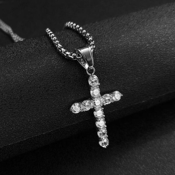pendant necklaces cross necklace for women, silver color stainless steel iced out cz bling hip hop jewely dropship
pendant necklaces cross necklace for women, silver color stainless steel iced out cz bling hip hop jewely dropship