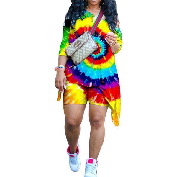 women's tracksuits 2021 women suit fashion clothes off shoulder &short pants sets tie dye matching casual 2 piece set tracksuit streetw, Gray
women's tracksuits 2021 women suit fashion clothes off shoulder &short pants sets tie dye matching casual 2 piece set tracksuit streetw, Gray