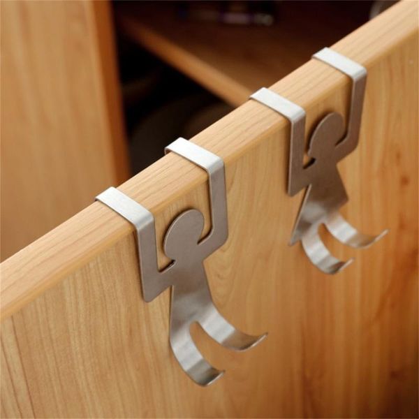 hooks & rails stainless steel lovers shaped hook reversible over door cabinet drawer creative villain kitchen bathroom universal
hooks & rails stainless steel lovers shaped hook reversible over door cabinet drawer creative villain kitchen bathroom universal