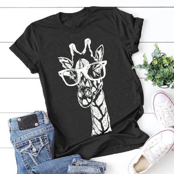 women's t-shirt summer giraffe print t shirts 2021 for women cartoon casual lady short sleeve tees shirt female clothes, White
women's t-shirt summer giraffe print t shirts 2021 for women cartoon casual lady short sleeve tees shirt female clothes, White