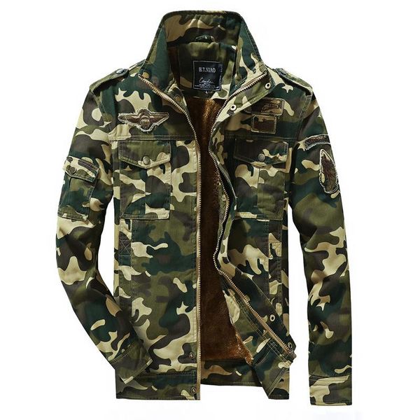 men's jacket plus velvet camouflage thickening fashion pure cotton jackets, Black;brown
men's jacket plus velvet camouflage thickening fashion pure cotton jackets, Black;brown