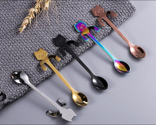 spoons 5 pcs cute cat spoon stainless steel dessert snack scoop mixing milkshake ice cream mini teaspoon kitchen supplies
spoons 5 pcs cute cat spoon stainless steel dessert snack scoop mixing milkshake ice cream mini teaspoon kitchen supplies