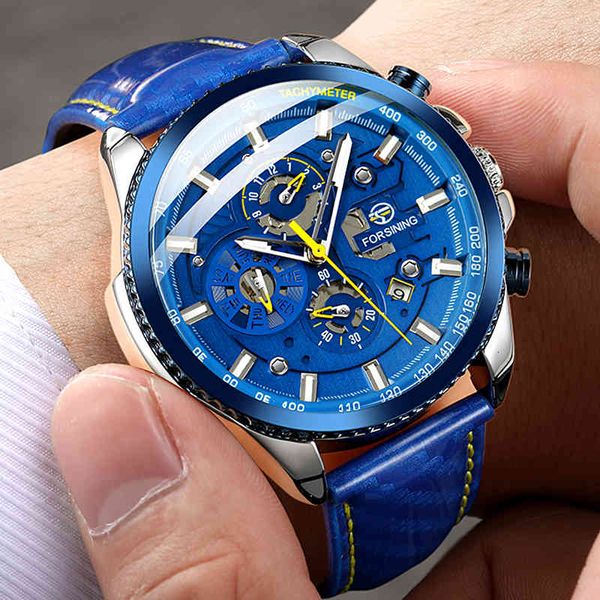 good quality men's watches luxury automatic water resistant mechanical real leather band lighting six hands, Slivery;brown
good quality men's watches luxury automatic water resistant mechanical real leather band lighting six hands, Slivery;brown