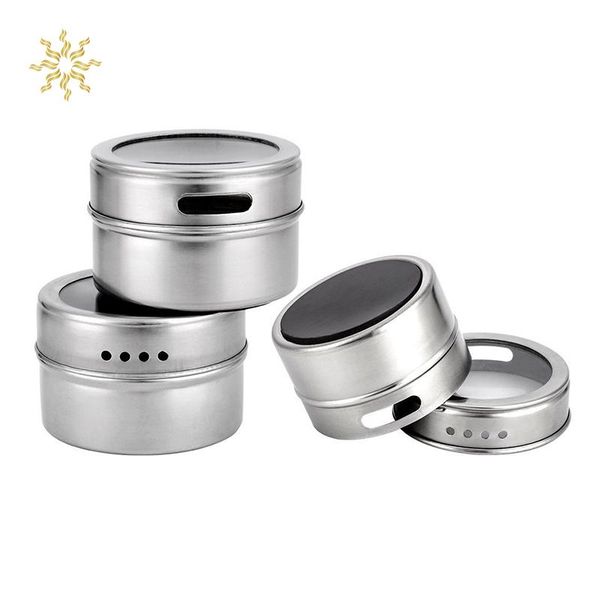 storage bottles & jars 1pc magnetic spice stainless steel seasoning can visible lid salt pepper shaker condiment bottle rack tls
storage bottles & jars 1pc magnetic spice stainless steel seasoning can visible lid salt pepper shaker condiment bottle rack tls