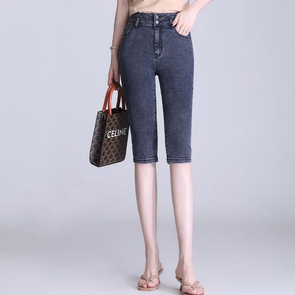 straight women 2021casual street style versatile denim ladie capris pants vintage jeans retro quality cute able fashion trousers women', Blue
straight women 2021casual street style versatile denim ladie capris pants vintage jeans retro quality cute able fashion trousers women', Blue