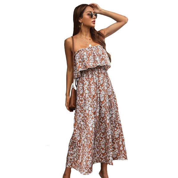 casual dresses tube strapless printed dress women 2021 fashion large swing slim vestidos holiday beach midi female lr1449, Black;gray
casual dresses tube strapless printed dress women 2021 fashion large swing slim vestidos holiday beach midi female lr1449, Black;gray