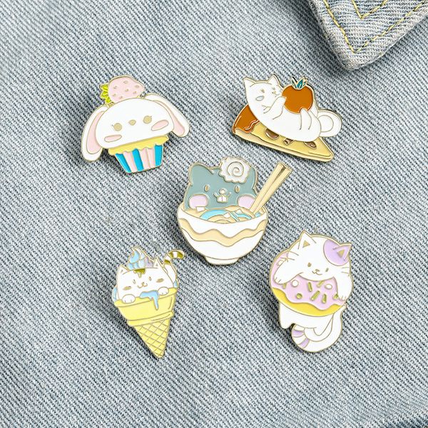 cartoon donut cat alloy brooches lovely pizza cone cake pins clothing anti light button badge for children backpack animal pin, Gray
cartoon donut cat alloy brooches lovely pizza cone cake pins clothing anti light button badge for children backpack animal pin, Gray