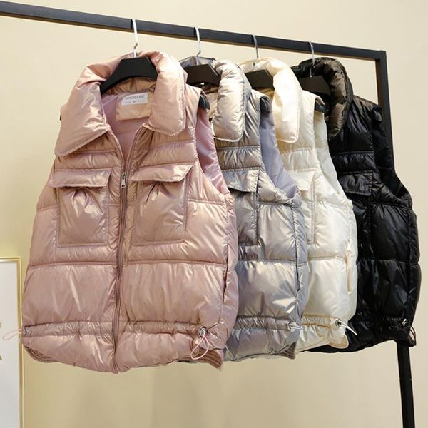 women's vests 2021 solid winter down cotton coat korean fashion vest loose waistcoat hooded sleeveless jacket warm, Black;white
women's vests 2021 solid winter down cotton coat korean fashion vest loose waistcoat hooded sleeveless jacket warm, Black;white