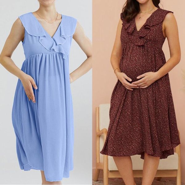 maternity dresses dress solid summer pregnant woman printed v-neck maternal maxi gown split side women #67, White
maternity dresses dress solid summer pregnant woman printed v-neck maternal maxi gown split side women #67, White