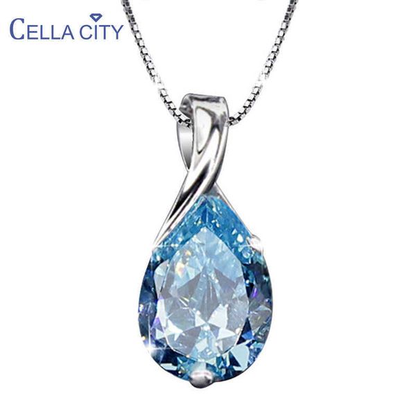 designer necklace cellacity trendy for women silver 925 jewelry water drop shaped aquamarine pendant neck ornament engagement wholesale
designer necklace cellacity trendy for women silver 925 jewelry water drop shaped aquamarine pendant neck ornament engagement wholesale
