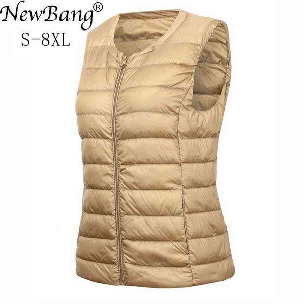 bang brand 7xl 8xl large size waistcoat women's warm vest ultra light down vest women portable sleeveless winter warm liner 211130, Black;white
bang brand 7xl 8xl large size waistcoat women's warm vest ultra light down vest women portable sleeveless winter warm liner 211130, Black;white