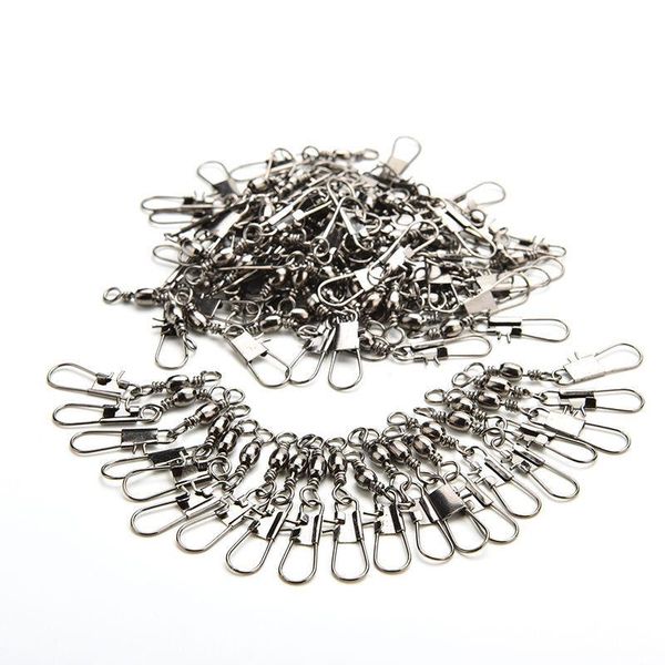 fishing hooks 100pc stainless steel swivel snap rolling connector lock ball bearing carp hooked snaps tackle kit
fishing hooks 100pc stainless steel swivel snap rolling connector lock ball bearing carp hooked snaps tackle kit