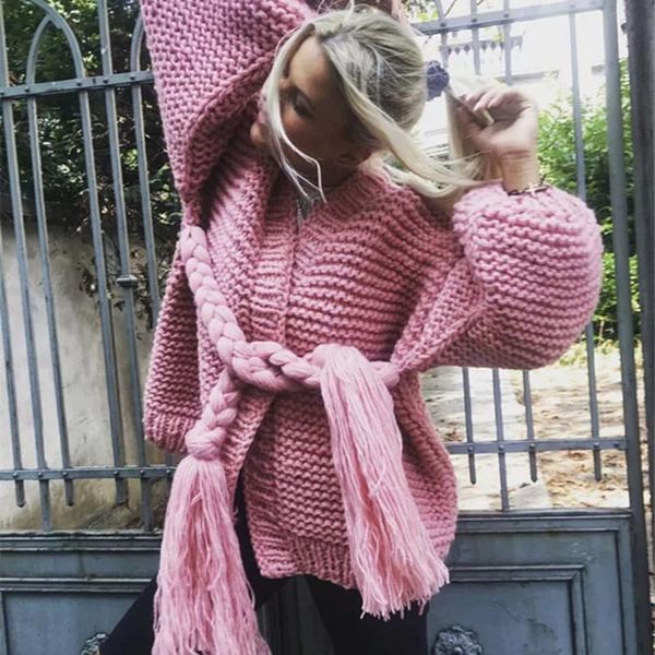women's sweaters fashion tassel belted cardigan winter sweater women jumper knitted female coat solid casual pull outerwear, White;black
women's sweaters fashion tassel belted cardigan winter sweater women jumper knitted female coat solid casual pull outerwear, White;black