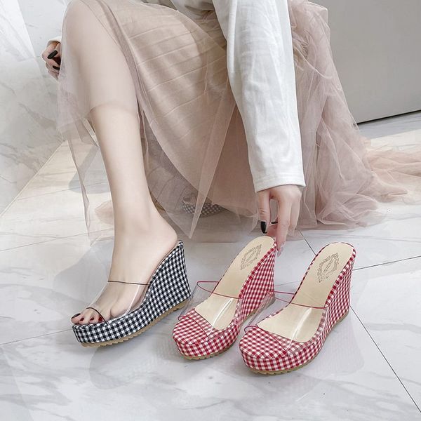 2021 new summer transparent platform wedges sandals women fashion high heels female summer shoes size 35-40, Black
2021 new summer transparent platform wedges sandals women fashion high heels female summer shoes size 35-40, Black