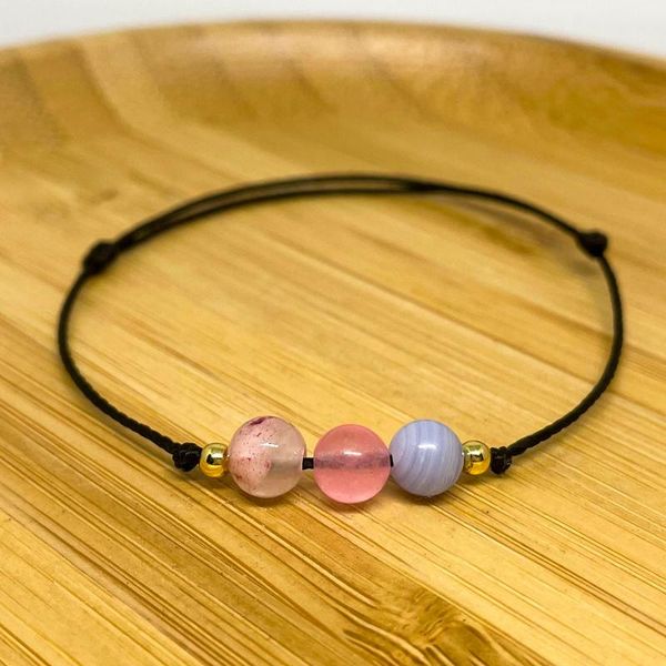 charm bracelets pink crystal for women 6mm agate natural stones gold plated beads jewelry girl handmade minimalist accessories gifts, Golden;silver
charm bracelets pink crystal for women 6mm agate natural stones gold plated beads jewelry girl handmade minimalist accessories gifts, Golden;silver