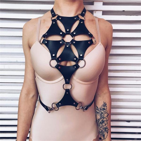 garters dyefrob women leather harness erotic belts goth adjustable bondage female chest garter fetish wear straps, Black;white
garters dyefrob women leather harness erotic belts goth adjustable bondage female chest garter fetish wear straps, Black;white