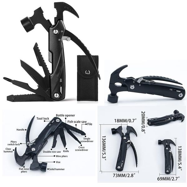 professional hand tool sets multi-functional combination claw hammer with bag universal car emergency life-saving safety broken window
professional hand tool sets multi-functional combination claw hammer with bag universal car emergency life-saving safety broken window
