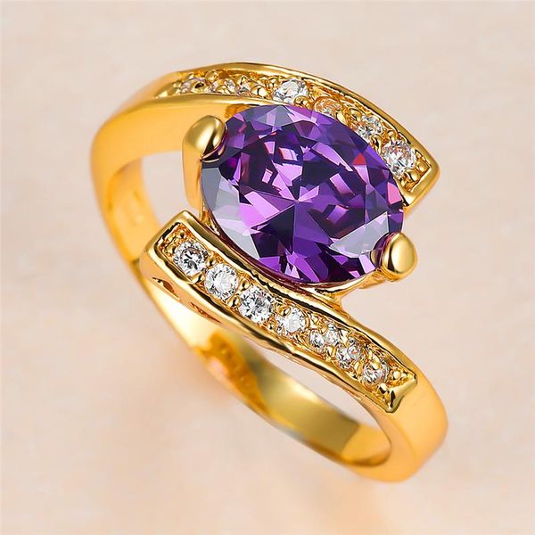 wedding rings trendy female purple crystal stone ring charm gold color for women luxury bride oval zircon engagement, Slivery;golden
wedding rings trendy female purple crystal stone ring charm gold color for women luxury bride oval zircon engagement, Slivery;golden