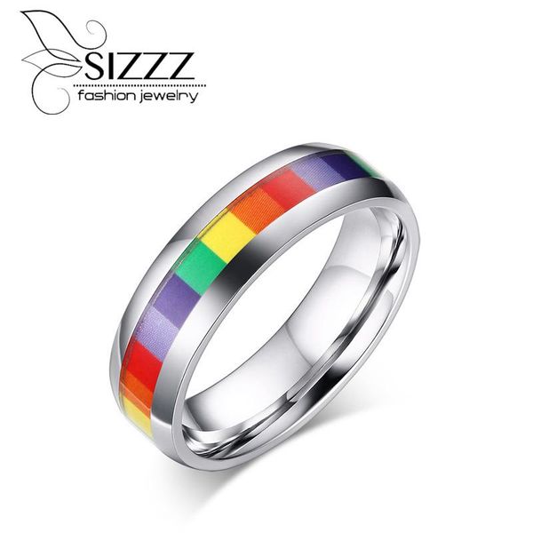 cluster rings sizzz 6mm wide 3.7g weight europe and the united states ring steel color stickers rainbow for women men, Golden;silver
cluster rings sizzz 6mm wide 3.7g weight europe and the united states ring steel color stickers rainbow for women men, Golden;silver