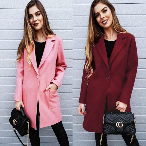 women's jackets 2021 fall winter women solid color turn-down collar coats jacket slim long sleeve one button cardigan coat, Black;brown
women's jackets 2021 fall winter women solid color turn-down collar coats jacket slim long sleeve one button cardigan coat, Black;brown