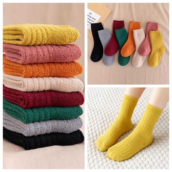 winter socks kids girls baby boys coral fleece warm floor sleep cold sleeping towel thick, Pink;yellow
winter socks kids girls baby boys coral fleece warm floor sleep cold sleeping towel thick, Pink;yellow
