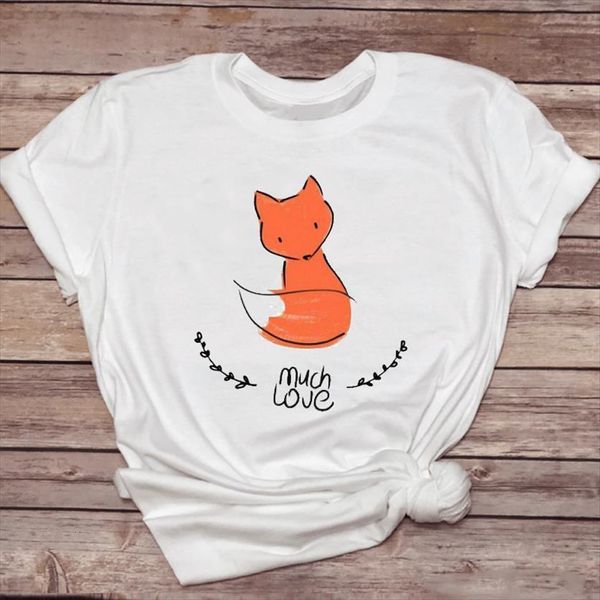 fox cartoon simple cute womens t shirts short sleeve fashion print graphic lady shirt female tee, White
fox cartoon simple cute womens t shirts short sleeve fashion print graphic lady shirt female tee, White